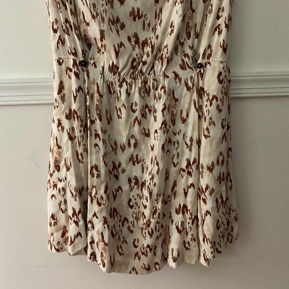 Free People Fake Love Open Back Leopard Print Mini Dress Size XS‎ - Picture 5 of 9
